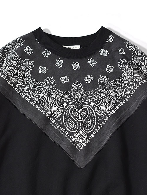 ILL ONE EIGHTY   Vintage Bandana Sweat Shirts - Black
