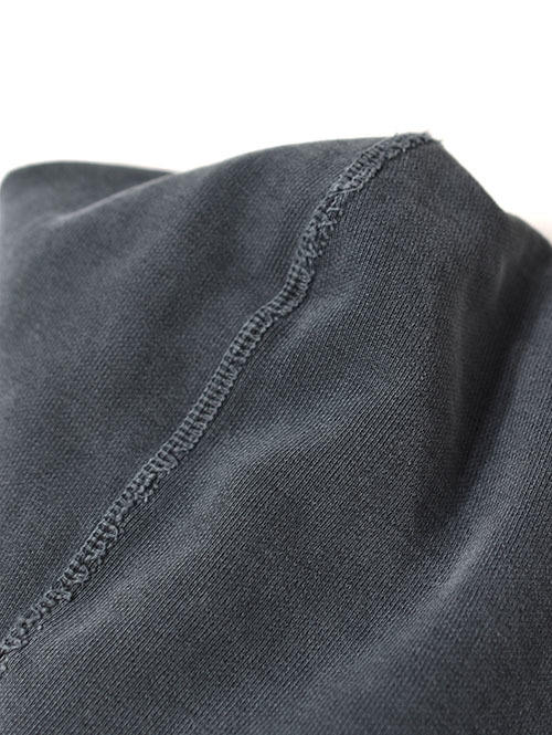 REMI RELIEF SP加工裏毛ZIPパーカー  - Vintage Black