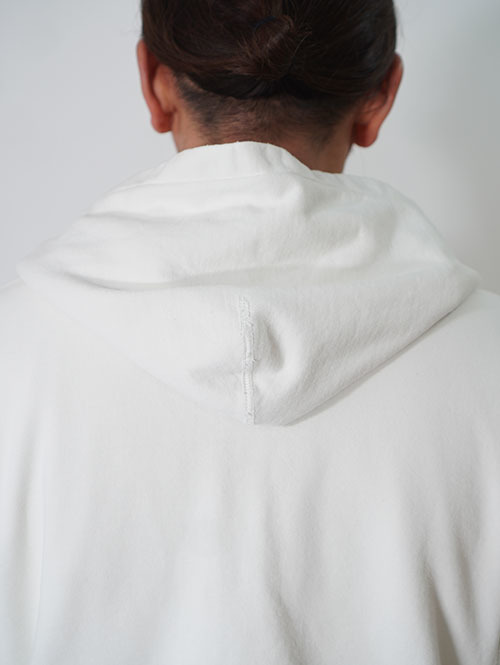 REMI RELIEF SP加工裏毛ZIPパーカー - Off White