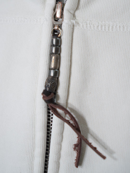 REMI RELIEF SP加工裏毛ZIPパーカー - Off White