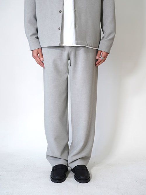 SALUTE HELM  梳毛トップ調ダブルクロス リラックスワイドパンツ (66004)