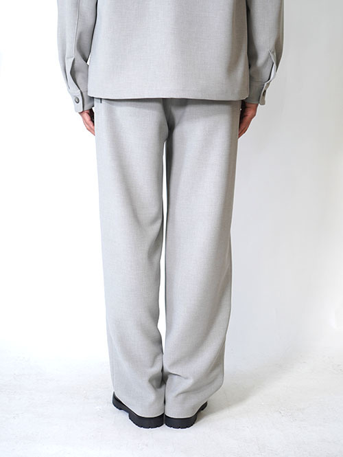 SALUTE HELM  梳毛トップ調ダブルクロス リラックスワイドパンツ (66004)