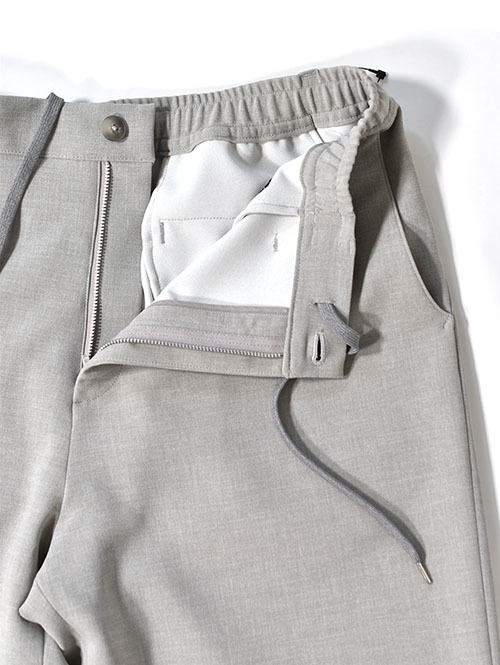 SALUTE HELM  梳毛トップ調ダブルクロス リラックスワイドパンツ (66004)