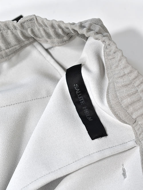 SALUTE HELM  梳毛トップ調ダブルクロス リラックスワイドパンツ (66004)