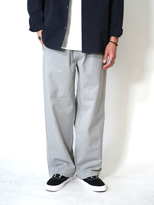 SALUTE HELM  VISLY TWILLサイド切替ワイドパンツ(66006) Grey