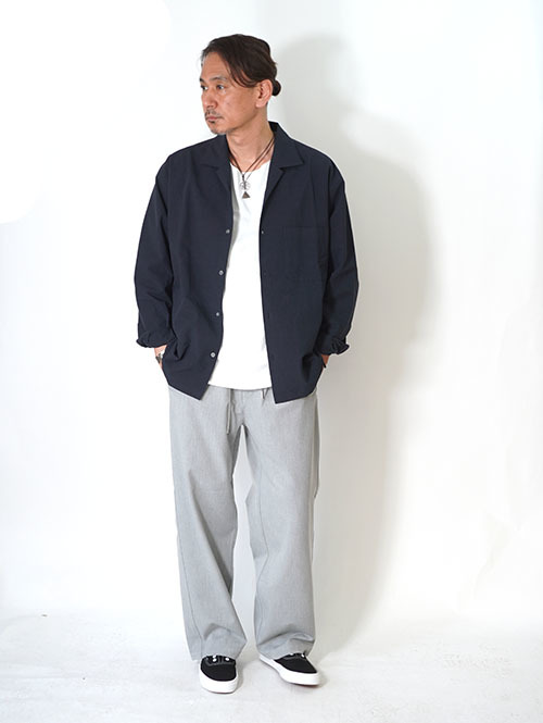 SALUTE HELM  VISLY TWILLサイド切替ワイドパンツ(66006) Grey