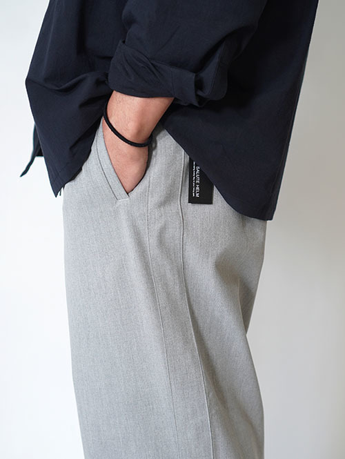 SALUTE HELM  VISLY TWILLサイド切替ワイドパンツ(66006) Grey