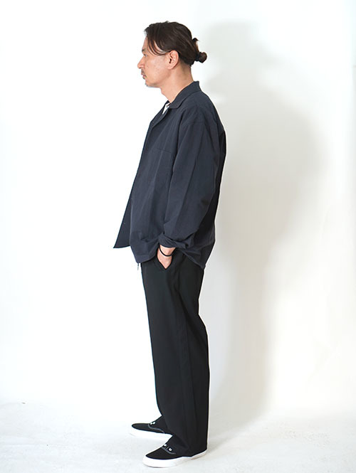 SALUTE HELM  VISLY TWILLサイド切替ワイドパンツ(66006) Black