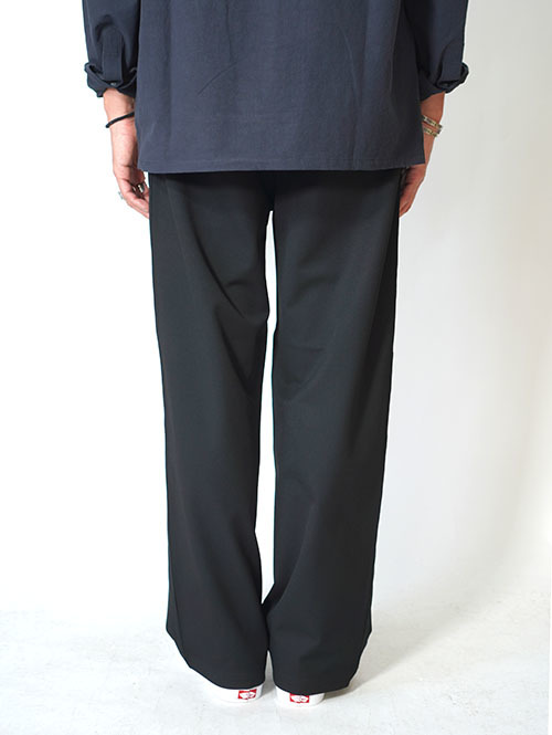 SALUTE HELM  VISLY TWILLサイド切替ワイドパンツ(66006) Black