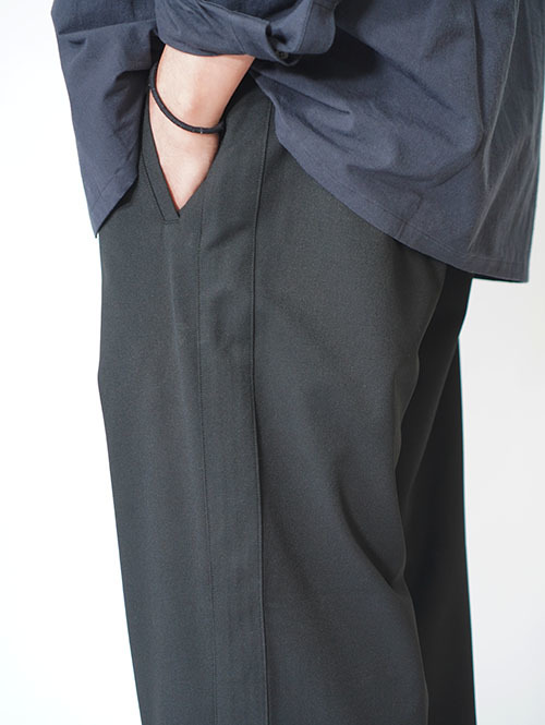 SALUTE HELM  VISLY TWILLサイド切替ワイドパンツ(66006) Black