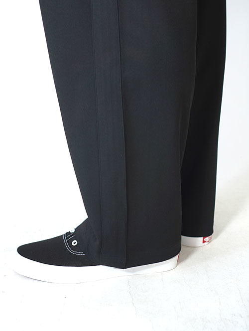 SALUTE HELM  VISLY TWILLサイド切替ワイドパンツ(66006) Black