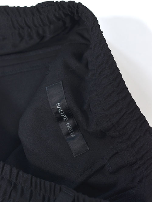 SALUTE HELM  VISLY TWILLサイド切替ワイドパンツ(66006) Black