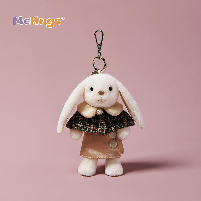 Mchugs  Bag Charm（マックハグス）Leveret Bag Charm　バッグチャーム　　白うさぎ　服を着たウサギ　チャーム　