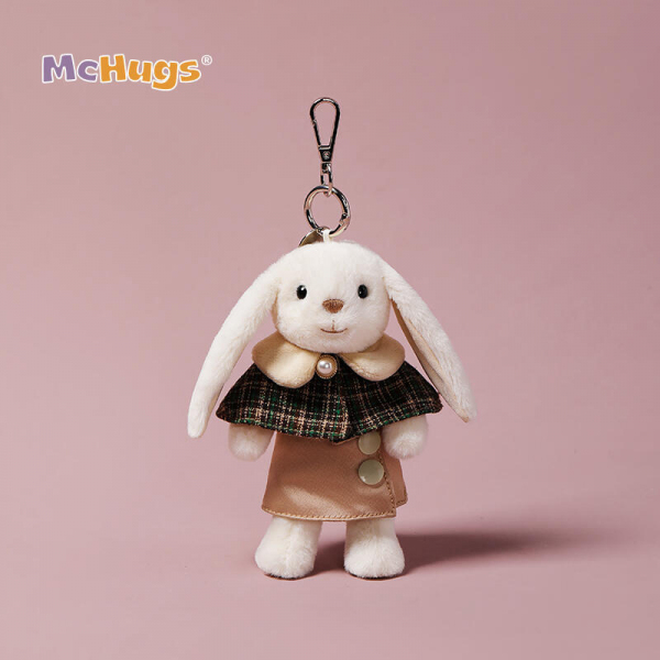 Mchugs  Bag Charm（マックハグス）Leveret Bag Charm　バッグチャーム　　白うさぎ　服を着たウサギ　チャーム　