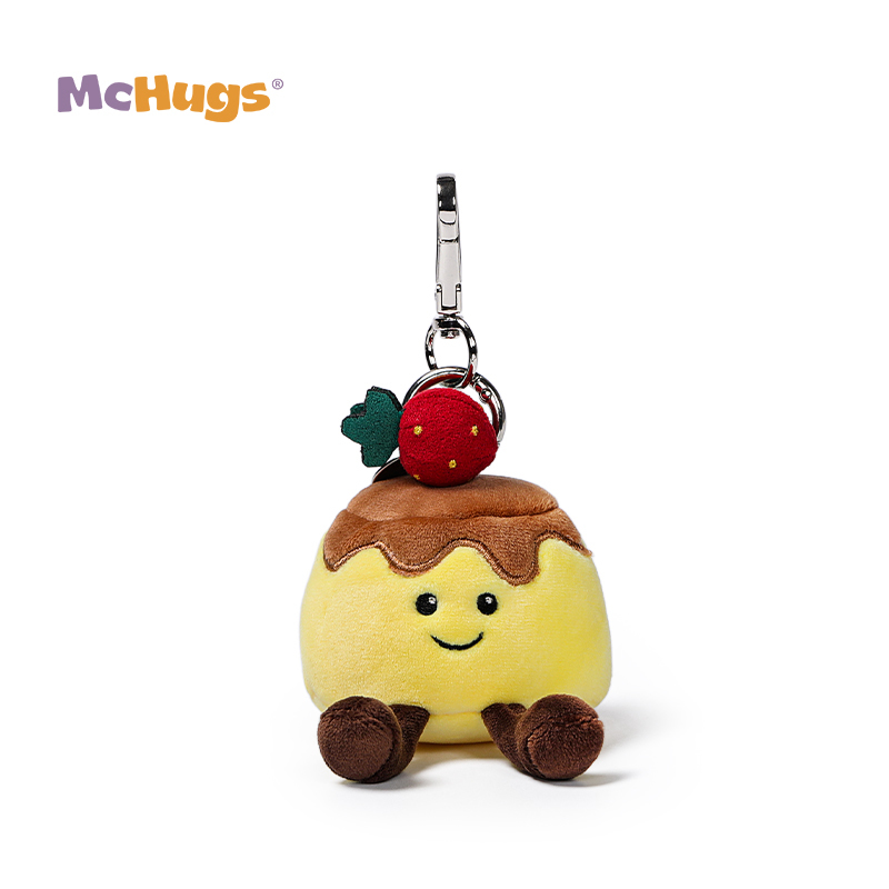 Mchugs Starwberry Pudding Bag Charm（マックハグス)ストロベリープディングバッグチャーム　いちごが乗ったプリン　バッグチャーム
