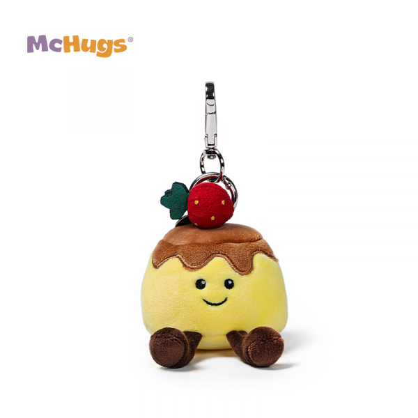 Mchugs Starwberry Pudding Bag Charm（マックハグス)ストロベリープディングバッグチャーム　いちごが乗ったプリン　バッグチャーム