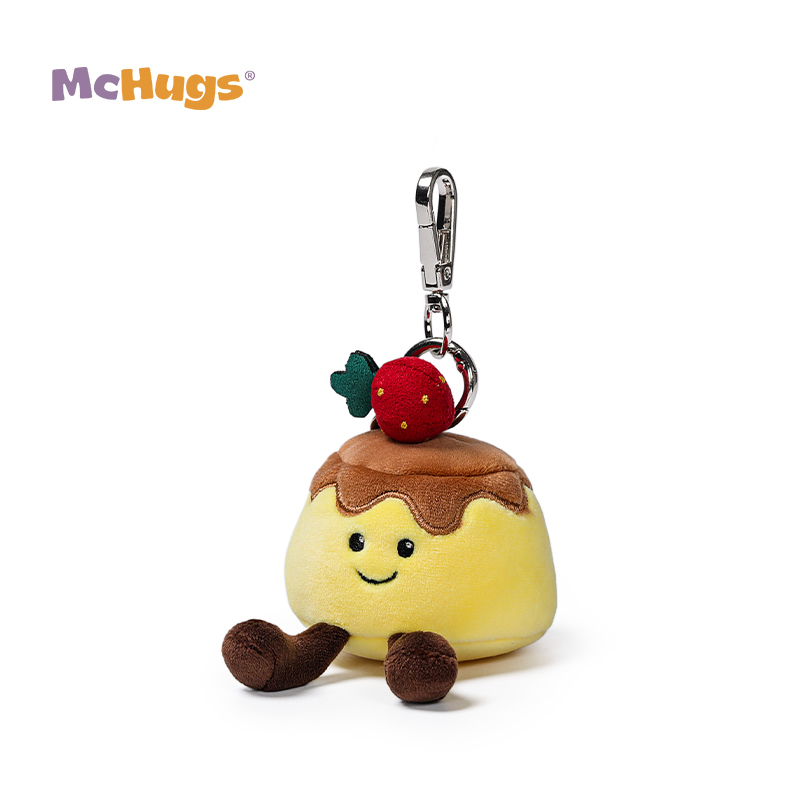 Mchugs Starwberry Pudding Bag Charm（マックハグス)ストロベリープディングバッグチャーム　いちごが乗ったプリン　バッグチャーム