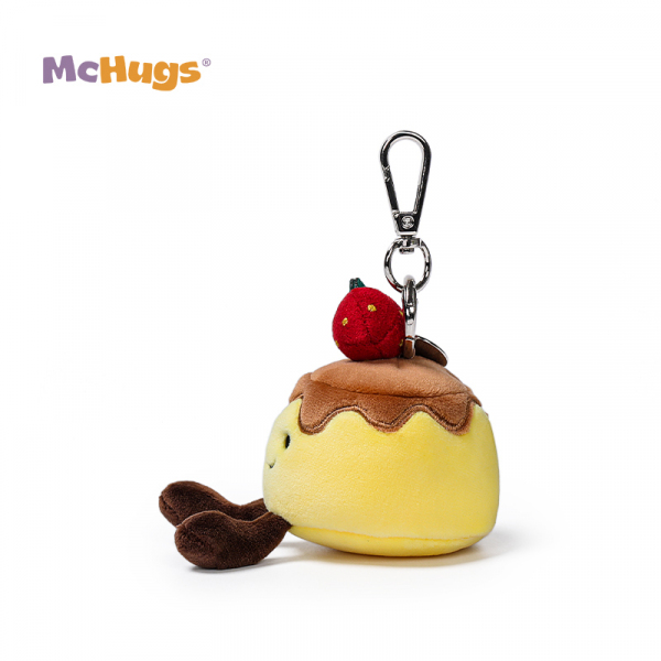 Mchugs Starwberry Pudding Bag Charm（マックハグス)ストロベリープディングバッグチャーム　いちごが乗ったプリン　バッグチャーム