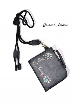 CROSSED ARROWS NEW NECK WALLET (Black)