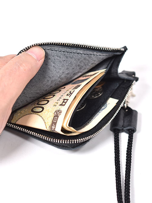 CROSSED ARROWS NEW NECK WALLET (Black)