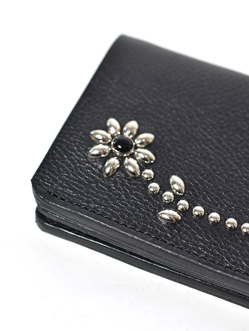 CROSSED ARROWS アリゾナレザー　スタッズ　チェーン穴付きトラッカーウォレット(SILVER）