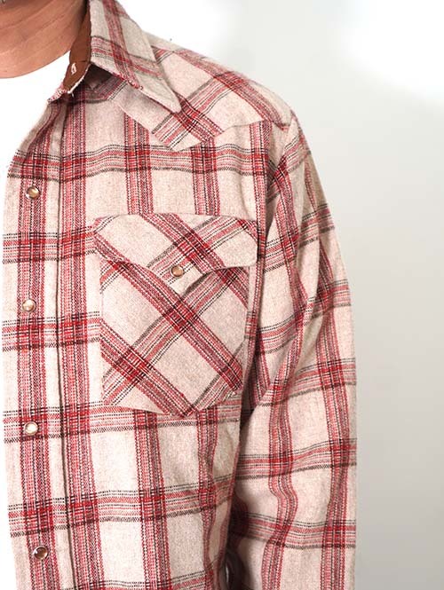 Etoffe Vintage  Panhandle slim 70' Plaid Western Shirt