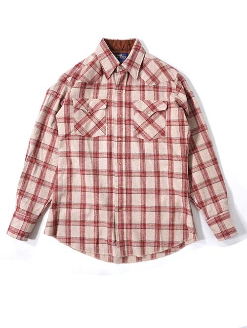 Etoffe Vintage  Panhandle slim 70' Plaid Western Shirt