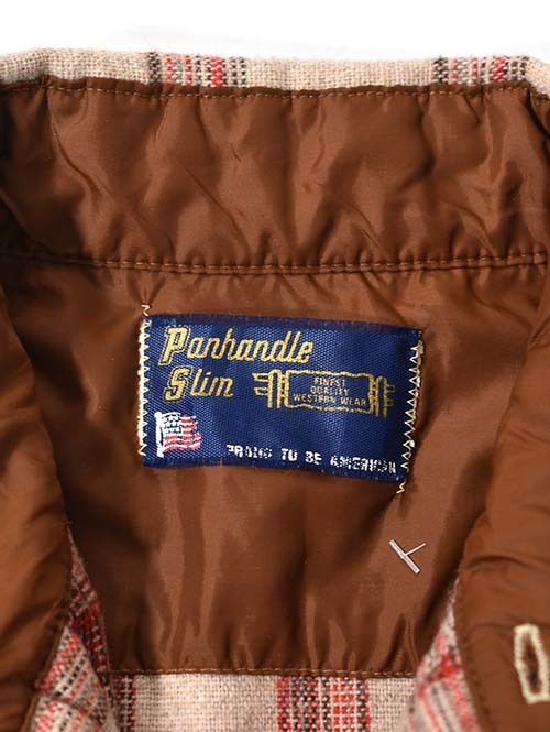 Etoffe Vintage  Panhandle slim 70' Plaid Western Shirt