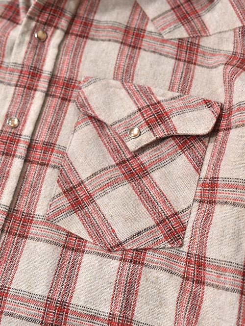 Etoffe Vintage  Panhandle slim 70' Plaid Western Shirt