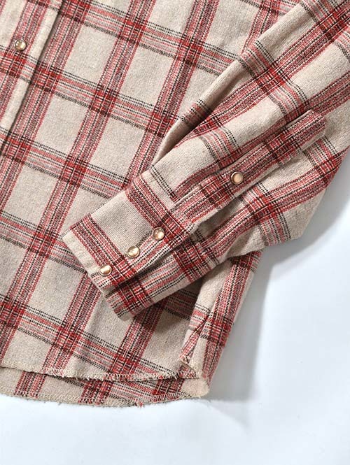 Etoffe Vintage  Panhandle slim 70' Plaid Western Shirt