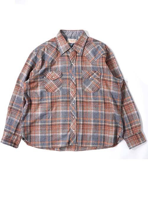 Etoffe Vintage  ARROW 70's Plaid Western Shirt