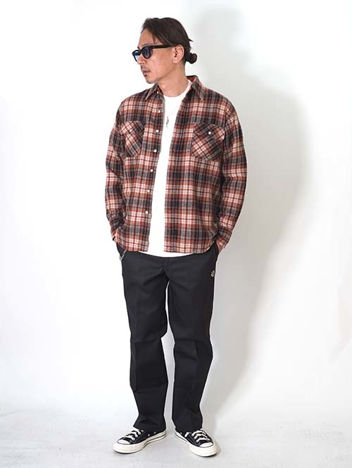 Etoffe Vintage  ST JOHN'S BAY Plaid Shirt