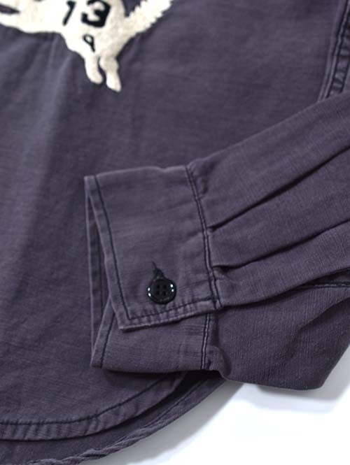 REMI RELIEF  Military shirt (刺繍:虎) - Charcoal