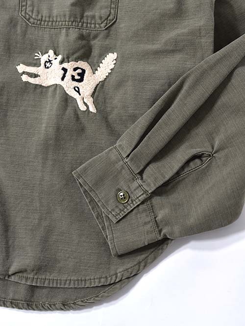 REMI RELIEF  Military shirt (刺繍:虎) - Khaki