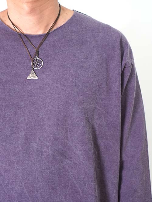 GRAB IN HOLLYWOOD  Heavy Weight Relax Fit All Cut 3/4Sleeve - Pig.Purple