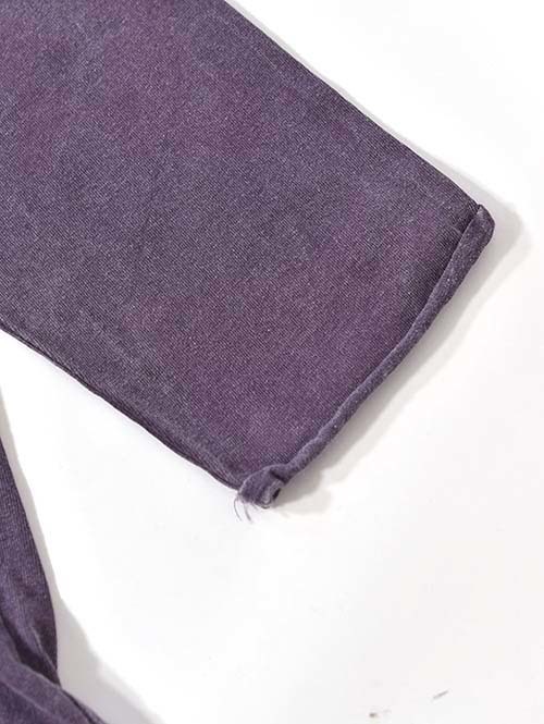 GRAB IN HOLLYWOOD  Heavy Weight Relax Fit All Cut 3/4Sleeve - Pig.Purple