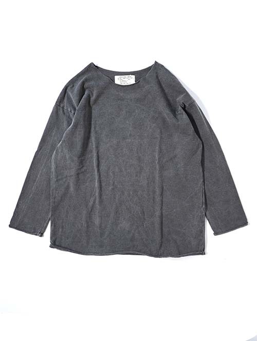 GRAB IN HOLLYWOOD  Heavy Weight Relax Fit All Cut 3/4Sleeve - Pig.Black