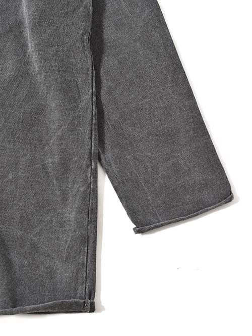 GRAB IN HOLLYWOOD  Heavy Weight Relax Fit All Cut 3/4Sleeve - Pig.Black