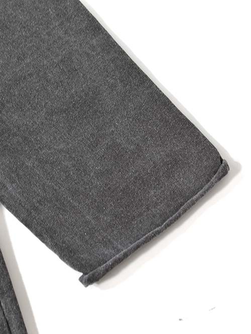 GRAB IN HOLLYWOOD  Heavy Weight Relax Fit All Cut 3/4Sleeve - Pig.Black