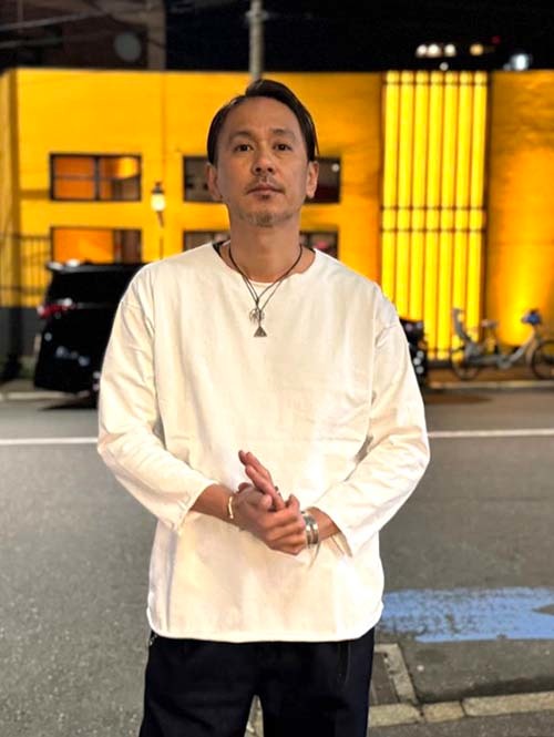 GRAB IN HOLLYWOOD  Heavy Weight Relax Fit All Cut 3/4Sleeve - White