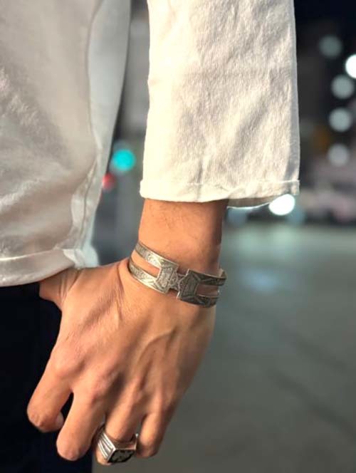 GRAB IN HOLLYWOOD  Heavy Weight Relax Fit All Cut 3/4Sleeve - White