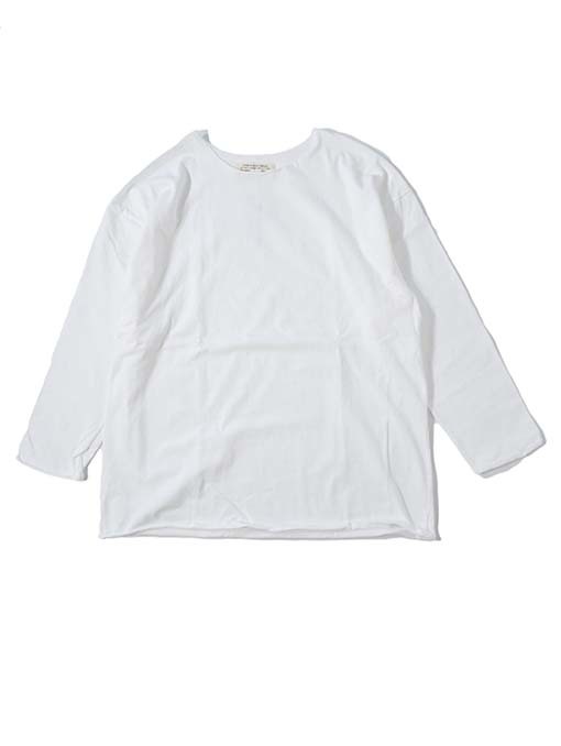 GRAB IN HOLLYWOOD  Heavy Weight Relax Fit All Cut 3/4Sleeve - White