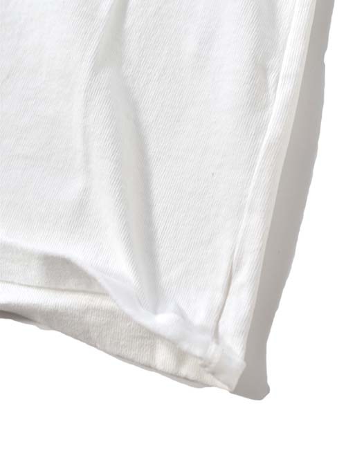 GRAB IN HOLLYWOOD  Heavy Weight Relax Fit All Cut 3/4Sleeve - White