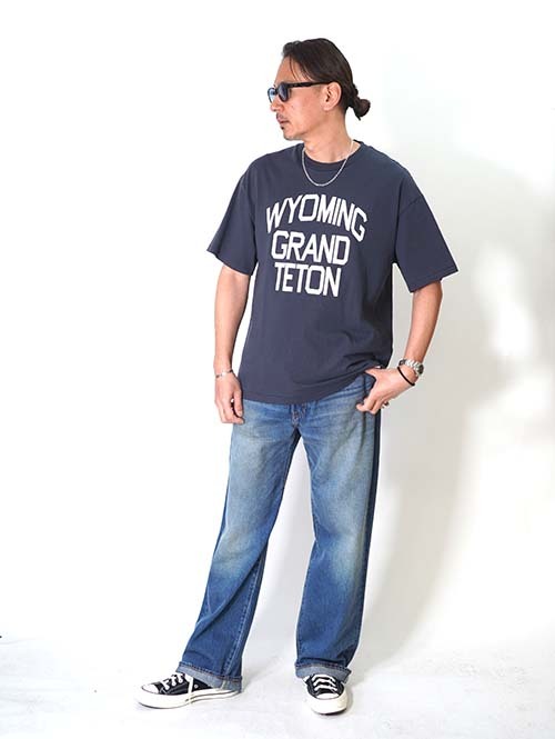ILL ONE EIGHTY  WYOMING GRAND TETON Tee - Black