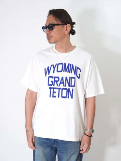 ILL ONE EIGHTY  WYOMING GRAND TETON Tee- White 
