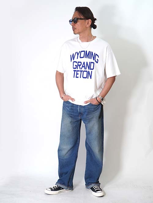 ILL ONE EIGHTY  WYOMING GRAND TETON Tee- White 