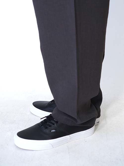 SALUTE HELM  リラックス ダブルクロス ワンタック ワイドパンツ (66005) - Charcoal