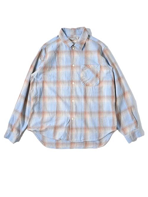REMI RELIEF ヴィンテージチェックネルシャツ - Blue