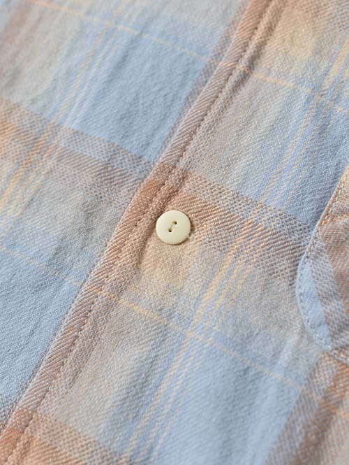 REMI RELIEF ヴィンテージチェックネルシャツ - Blue