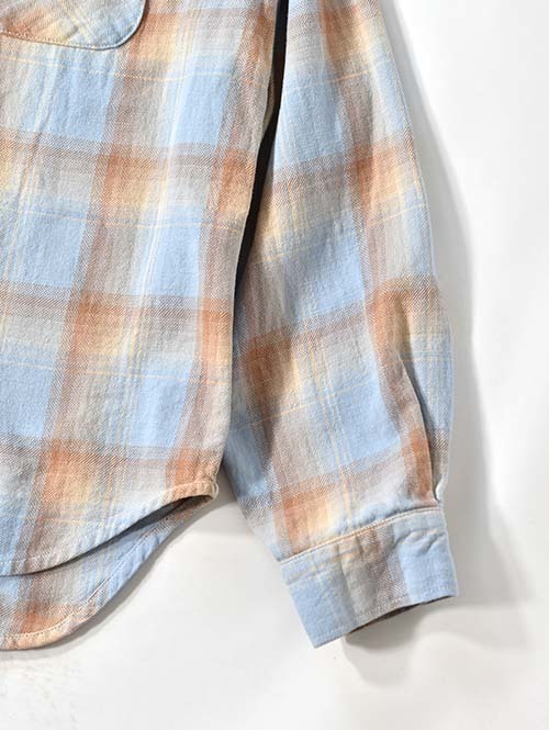 REMI RELIEF ヴィンテージチェックネルシャツ - Blue